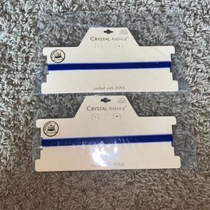 2 crystal avenue choker dark blue